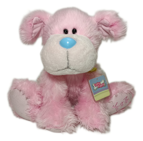 Perro Rosado Tatty Puppy Blue Nose Importado 21 Cms