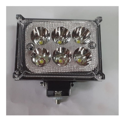 Faro Led Auxiliar 6 Led Rectangular Moto Auto Cuatri 