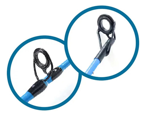 Vara Pesca Star Fish Clonix 20lb-35lb Molinete 2partes 1,80m