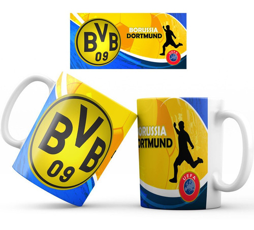 Mug Pocillo Borussia Dortmund Equipo Futbol Regalo