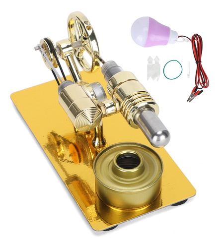 Bombilla De Motor Generador Modelo Stirling De Material Esco
