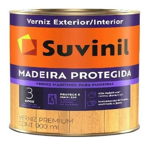 Verniz Suvinil Madeira Protegida Maritimo Brilhante 900ml