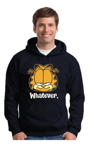 Buzo Canguro Garfield - Hoodie Con Capucha Unisex