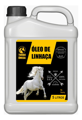 Óleo De Linhaça Para Equinos - 5 L