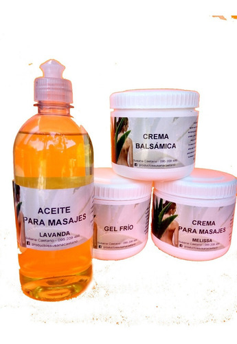 Cremas Para Masajistas 4 Productos