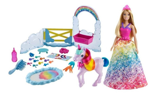 Barbie Dreamtopia Muñeca Y Unicornio