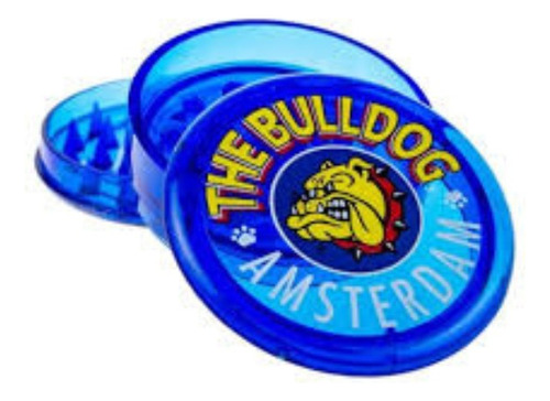  Grinder Bulldog Plástico Azul Trasparente