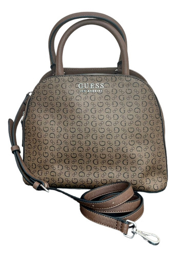 Bolso Crossbody Guess Café Para Mujer Original