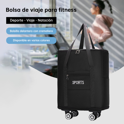 Maleta Deportiva Viaje Bolsa Mochila Gym Duffel Con Ruedas