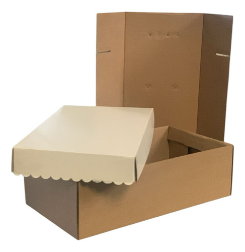 Caixa Grande Multiuso Reforçada Com Tampa E Fundo Ideal Para Artesanato E Cegonhas 15 Cm De Altura 26 Cm De Largura 52 Cm De Comprimento 4 Unidades Código Caixas.