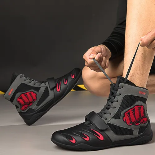 L Zapatos De Boxeo Profesionales Y Botas De Lucha Libre