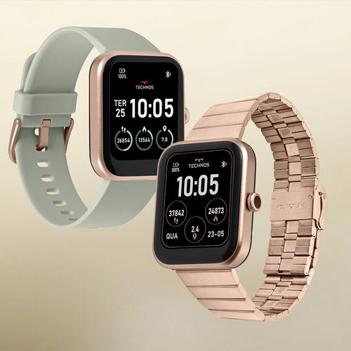 Smartwatch Technos Connect Max Rose E Verde Tmaxaj 7t