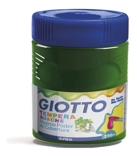 Tinta Guache Giotto Tempera Cor Verde Bandeira 250ml