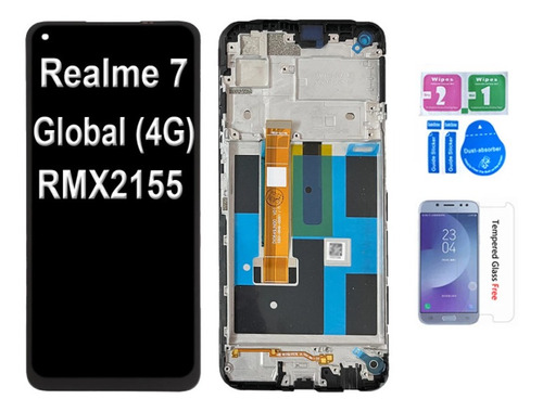 Marco De Pantalla Lcd Para Realme 7 Global 4g Rmx2155