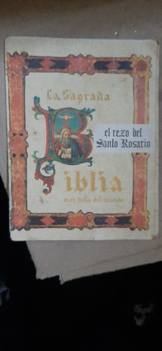 Antiguo Librillo Rezo Del Santo Rosario. (Usado)