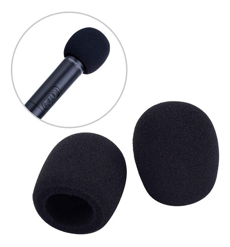 Filtro Pop Parabrisas Espuma Microfonos Negro 4 Y 2 Gratis