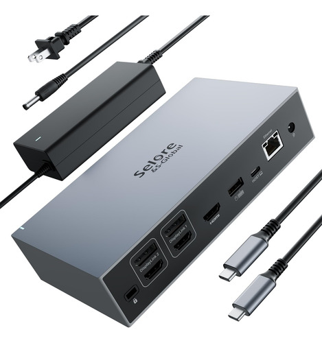 Displaylink Docking Station 3 Monitores Para Macbook M1 Con
