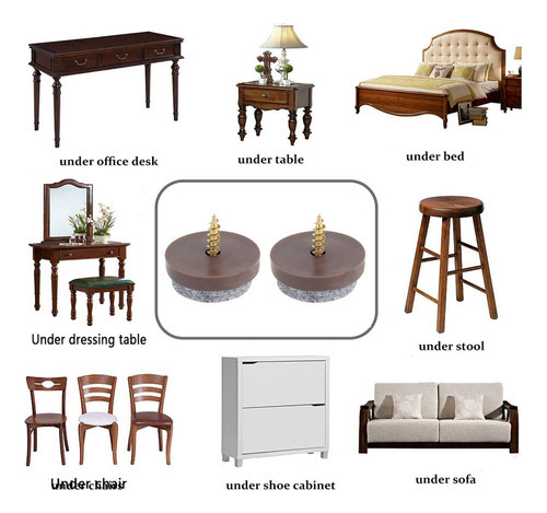 Patas De Fieltro For Muebles, Armarios, Mesas, Sofás, Silla
