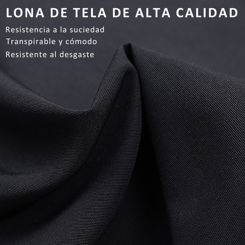 2 Unidades Mandil Negro Cocina Chef Impermeable Multiusos Delantal.