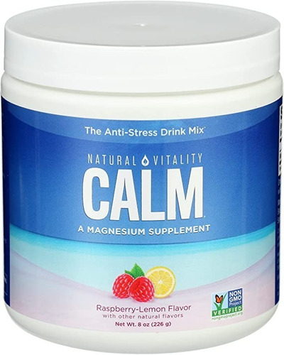 Natural Vitality Calm Magnesio Bebidas Antiestrés 226g