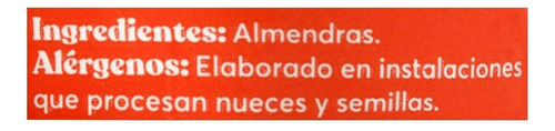 Crema De Almendras Almendrina Natural M De Maní 200 G