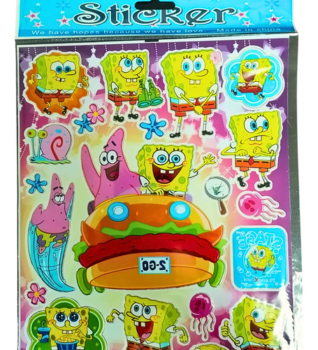Stikers Surtidos Calcomanias Personajes 10 Plantillas