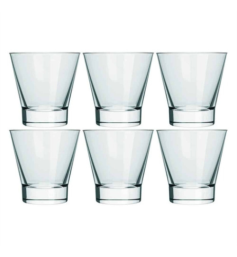 Set De Vasos Para Whisky / Cocktail / Cocktel/ Coctel X 6 Pz