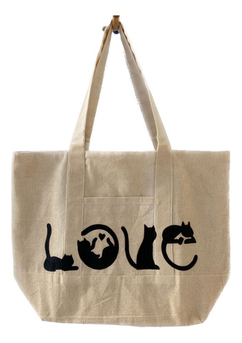 Tote Bag Moda Love Bolsa De Manta Aesthetic Coreana K-pop