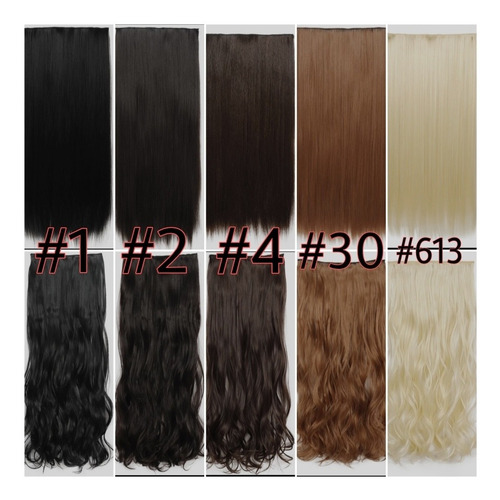 Imagen 3 de 7 de Cortinas Californianas Reflejos Simil Pelo Natural Kanekalon