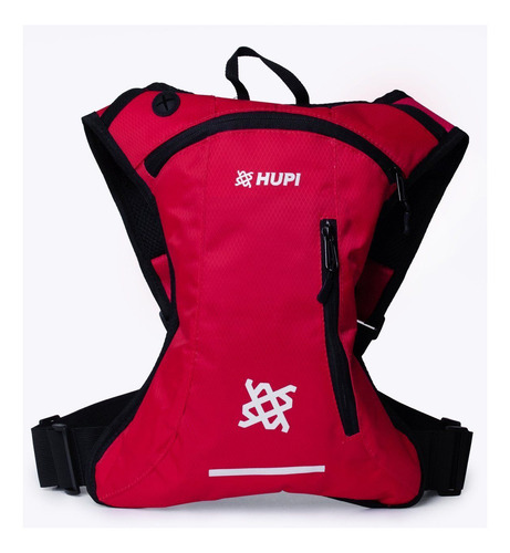 Mochila De Hidratação Hupi Huwe Lite Vermelho Neon Com Refil