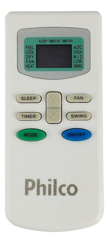 Controle Ar-condicionado Philco 9.000 E 12.000 Btus
