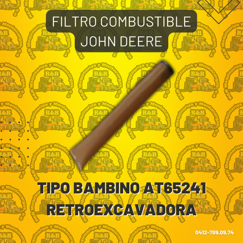 Filtro Combustible John Deere Tipo Bambino At65241 Retro