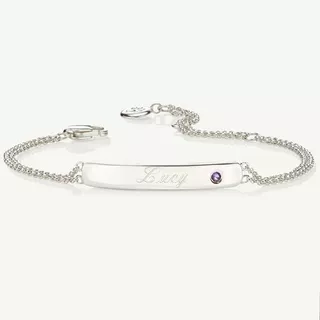 Pulsera De Mujer Plata 950 Brazalete Esclava Parejas Nombres