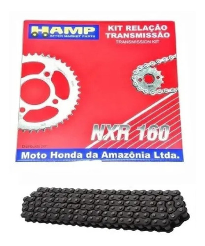 Kit Relação Transmissão Hamp Nxr 160 Bros / Xre 190