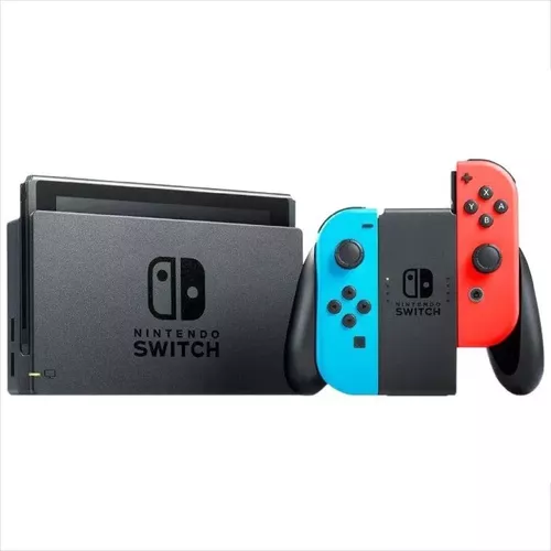 Nintendo Switch OLED 64GB Splatoon 3 Edition cor gradiente azul e gradiente  amarelo e preto