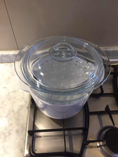 Olla + Vaporera Pyrex Pyroflam 3l