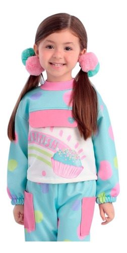 Imagem 2 de 3 de Conjunto Infantil Felpado Mon Sucré Sweetish 22050 B.e.