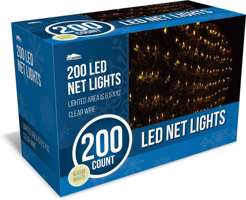 200 Luces De Red De Navidad Led Para Decoraciones De In...