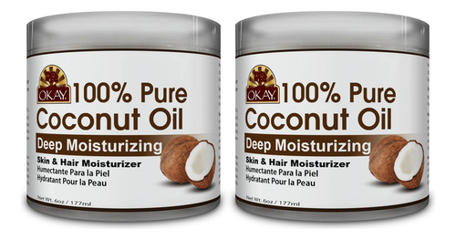 Aceite De Coco Puro Para Cabello Y Piel Tarro 170 Ml Paquete