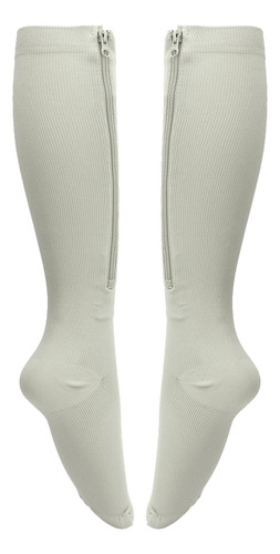 Calcetines De Compresión Para Mujer Con Cierre, 1 Par, 15