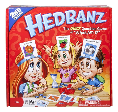 Juego De Mesa Hedbanz: 6 Jugadores Para Adolescentes Y Niños