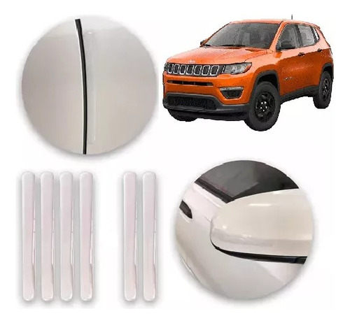 Jeep Compass 2024 Salva Puertas + Espejos Cristalinos Kenny