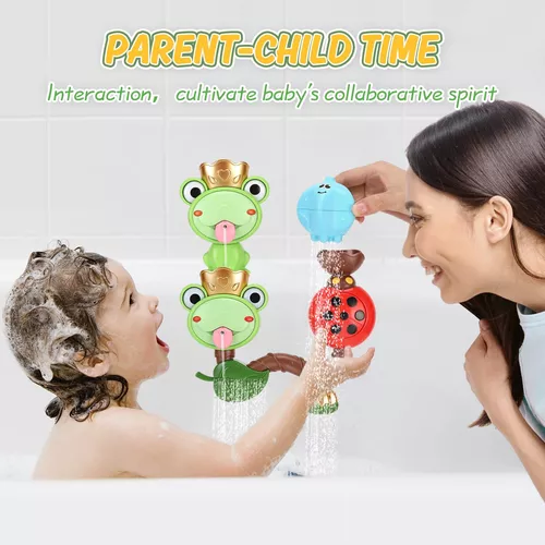  Juguetes de baño para niños pequeños de 1 a 3 años de edad 1,  2, 3, 4 años, juguetes de bañera para niños y bebés, juguetes de bañera de  agua : Juguetes y Juegos