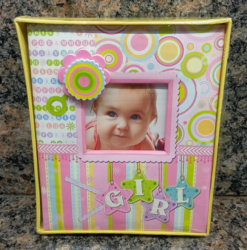Album De Fotos Rosa Para Bebe Niña Con Foto En La Portada