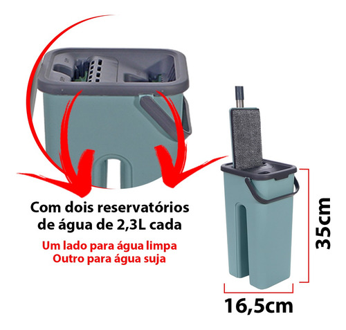 Imagem 5 de 6 de Flat Mop Com 1 Refil Gratis 123 Util