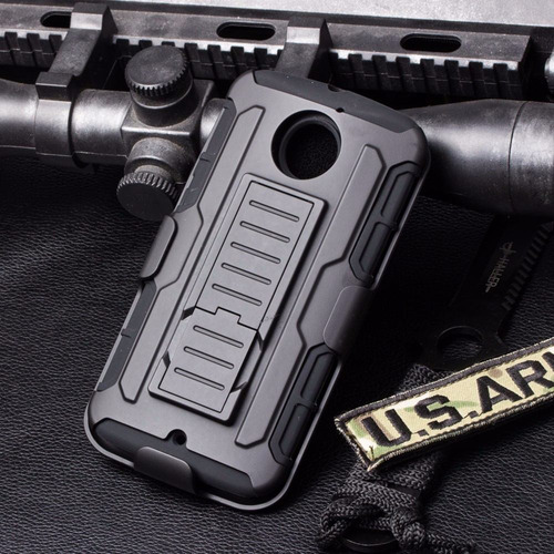 Imagen 5 de 5 de Case Motorola Moto X2 G2 G3 G4 G4+ G4 Play Gancho 3 Partes