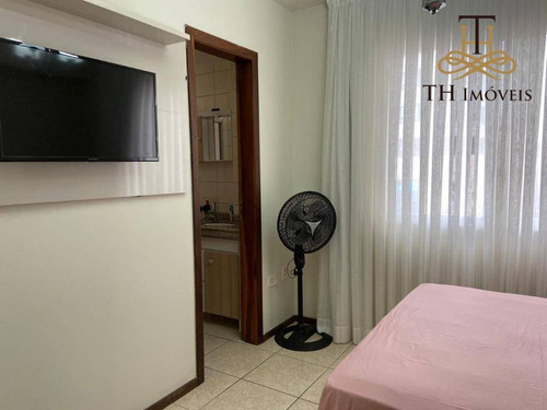 Locação De Temporada - Apartamento Mobiliado E Equipado, Com 2 Dormitórios (sendo 1 Suíte), A Poucos Metros Da Praia Por R$390,,00 A Diária - Ap0870