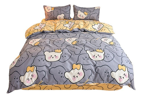 Juego De Cama Para Cama Individual, Acogedora Colcha De Micr
