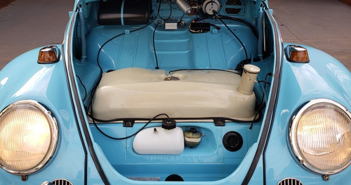Imagem 5 de 15 de Vw Fusca 1966 Azul Caiçara Impecável