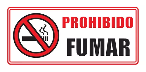 Señal Prohibido Fumar - Resopal